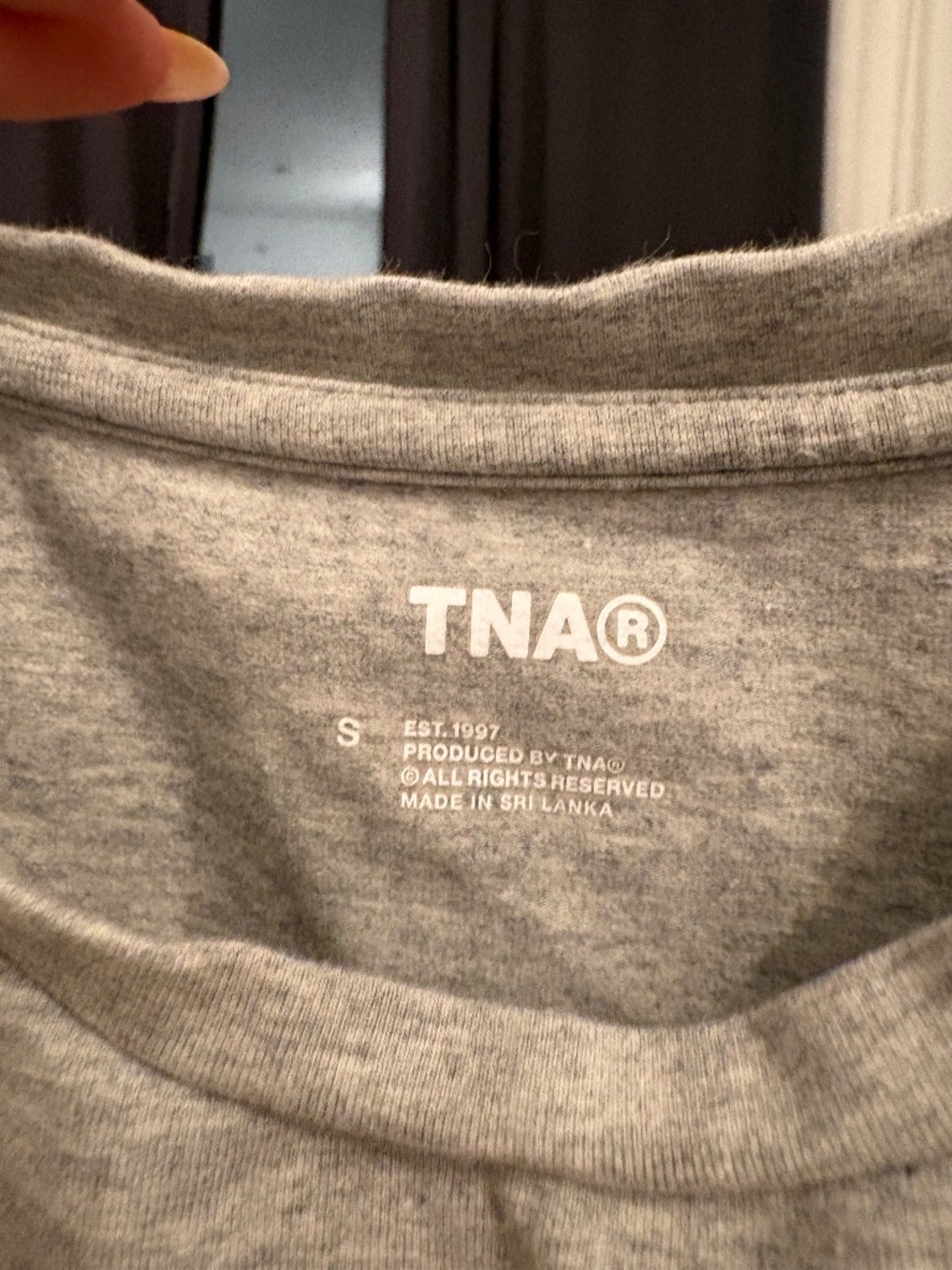 TNA grey top